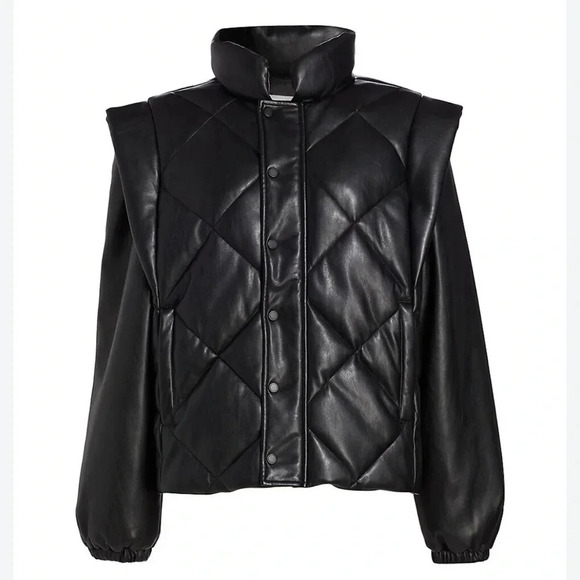 Pistola NWT Callista convertible puffer vest jacket in noir - Picture 5 of 7